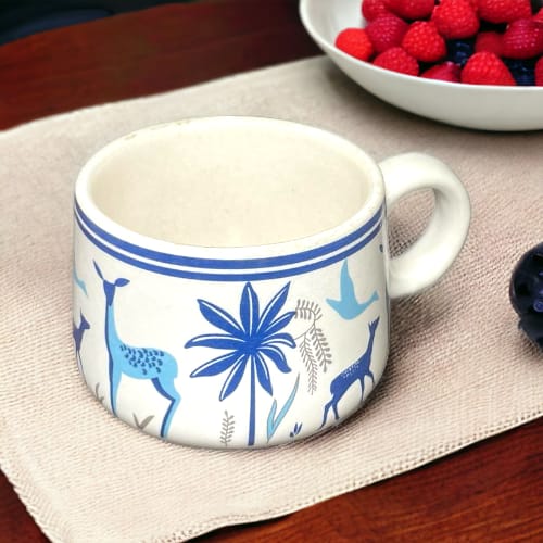 Cp Handpainted Stoneware Tea & Coffee Cup Set